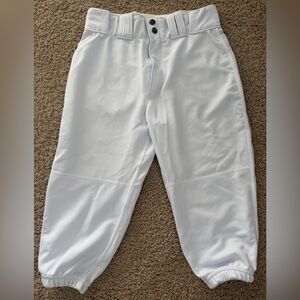 Men’s White Knickers Baseball Pants